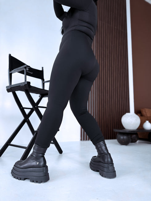 THERMO leggings "PERFECT BODY LM819" - BLACK PRE-ORDER